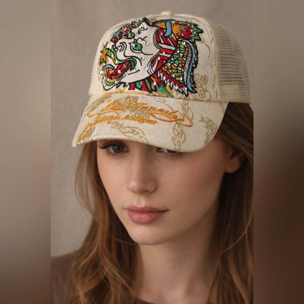 Ed Hardy Embroidered Cap - Picture 8 of 8
